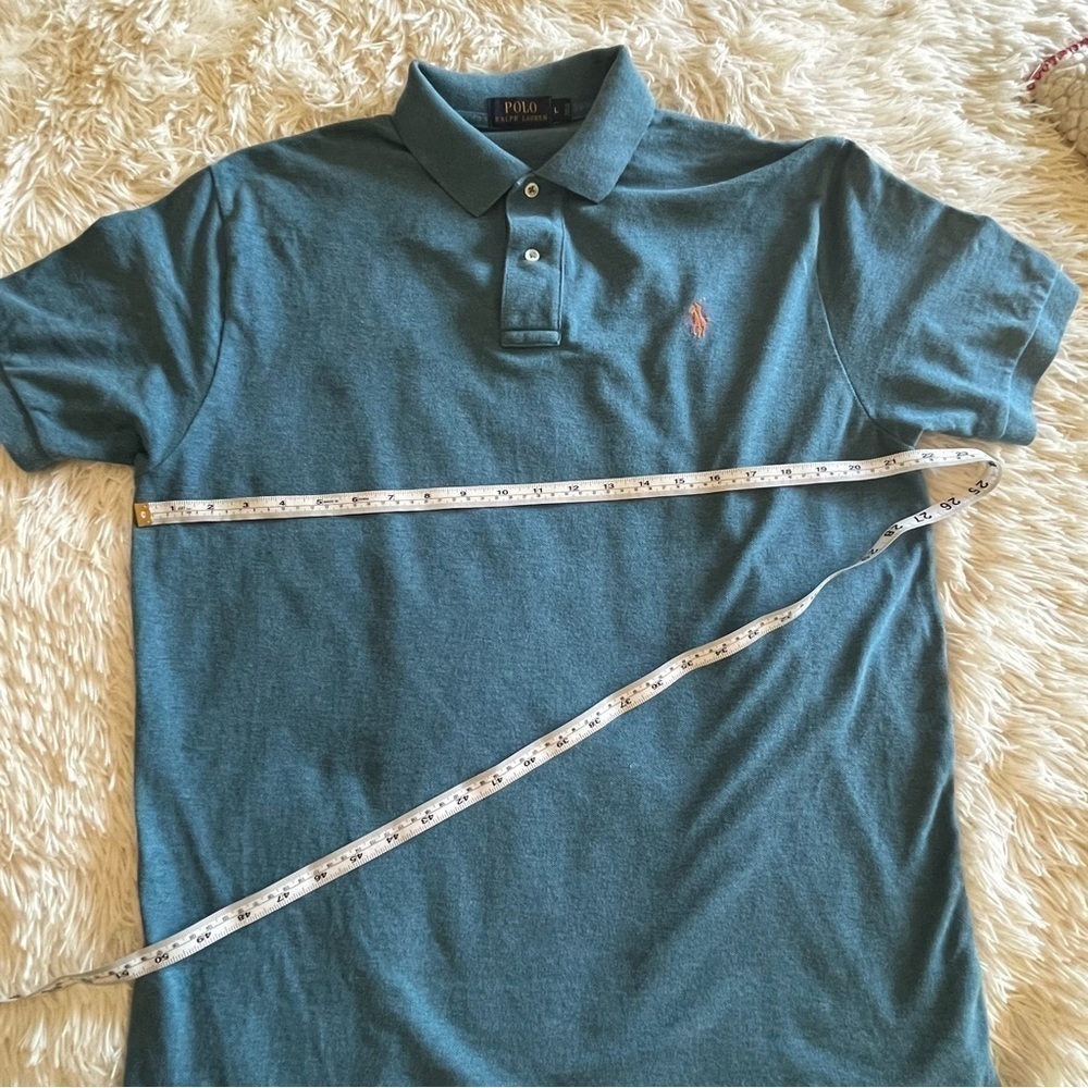 Polo Ralph Lauren Classic Fit Soft Cotton Polo Shirt Color Blue Men's Large
